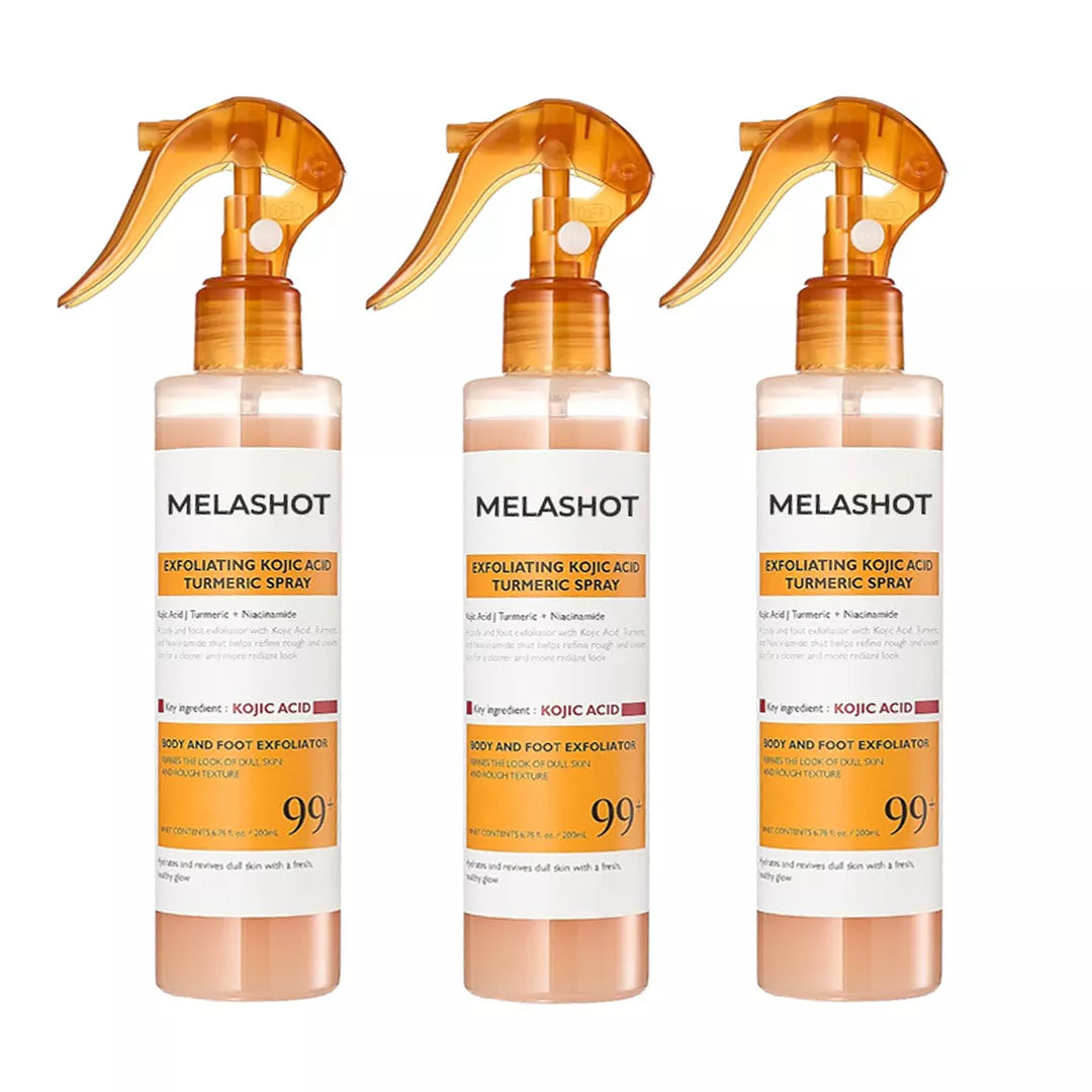 Melashot – Spray Esfoliante Corporal Que Clareia Manchas e Deixa a Pele Lisa e Iluminada em Minutos