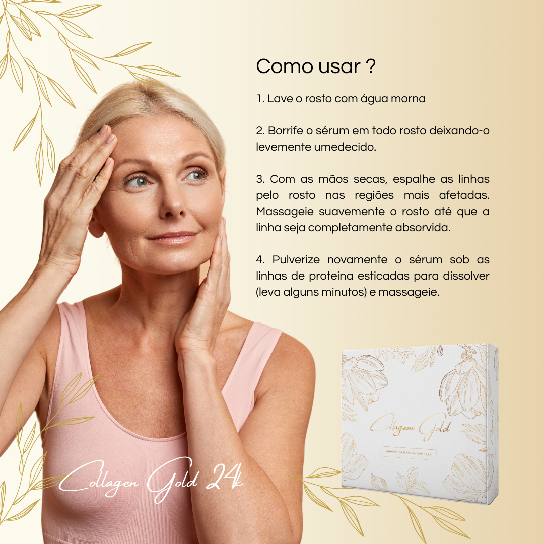 Fio Dourado de Colagénio 24K - Golden Up