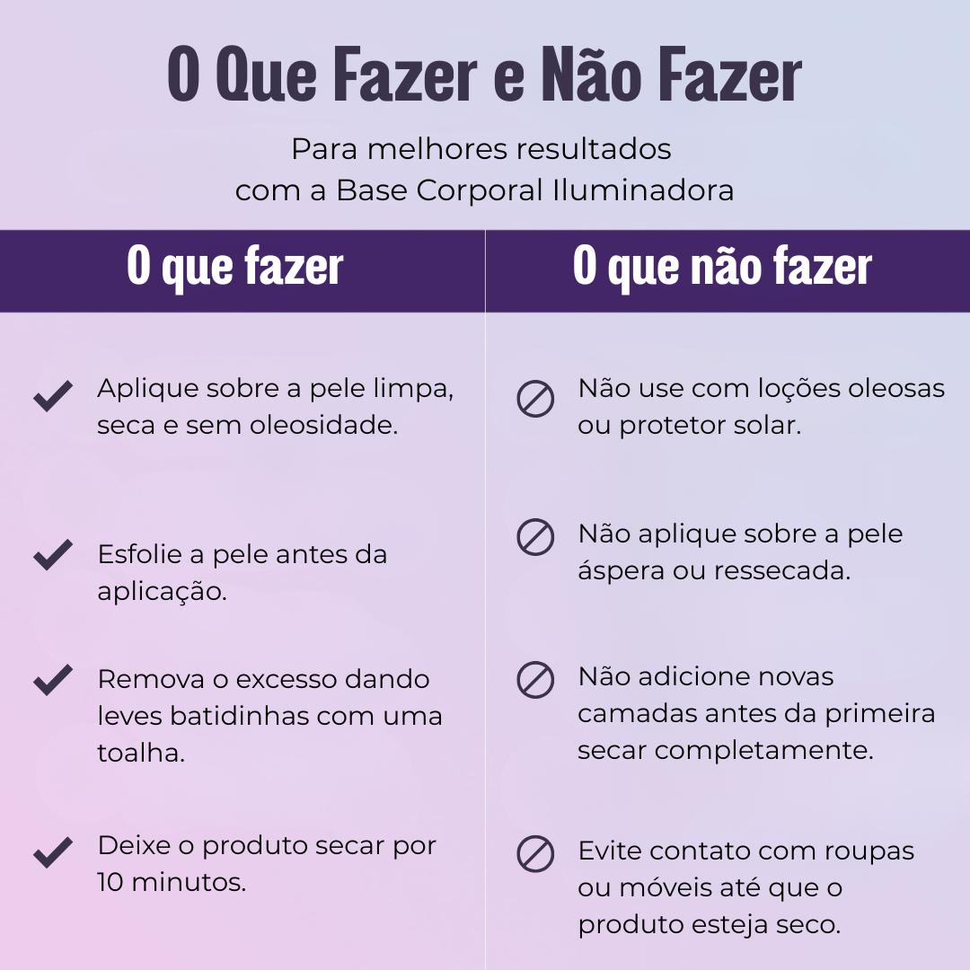 Base Corporal Iluminadora - Remove Manchas✨