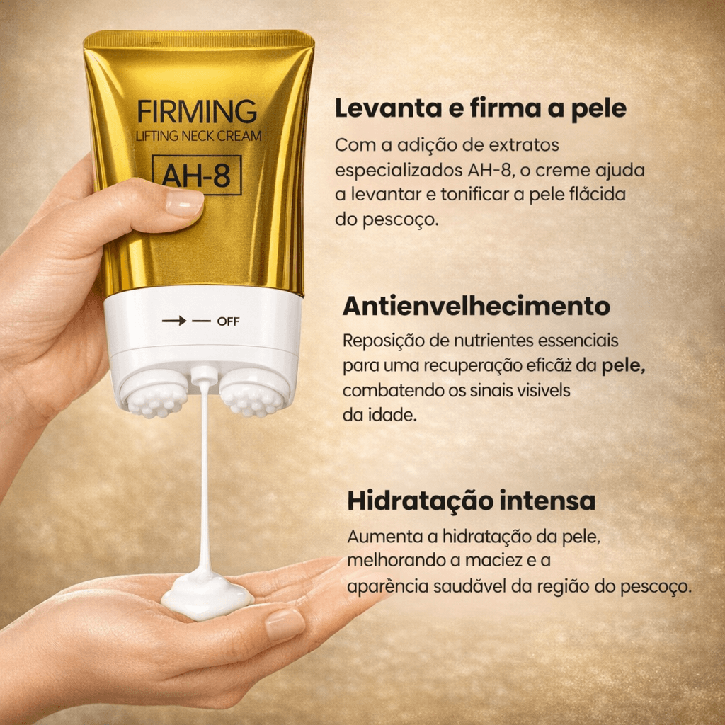 Creme Firmador AH-8 – Efeito lifting no pescoço