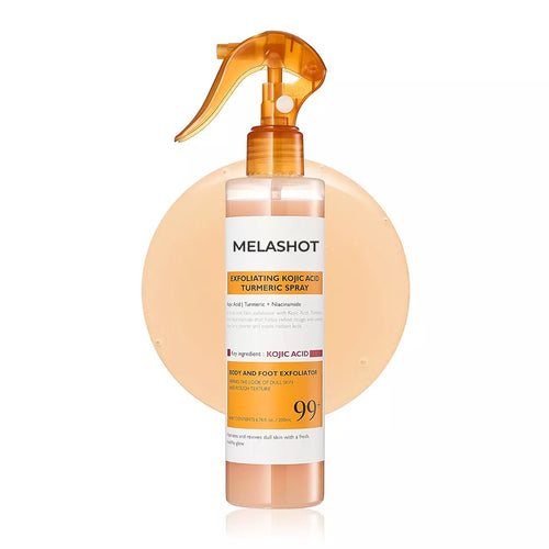 Melashot – Spray Esfoliante Corporal Que Clareia Manchas e Deixa a Pele Lisa e Iluminada em Minutos